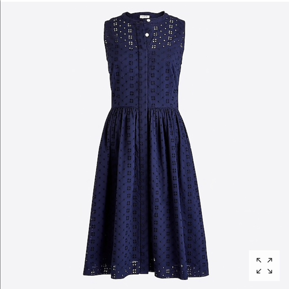 J. Crew Eyelet Shirtdress